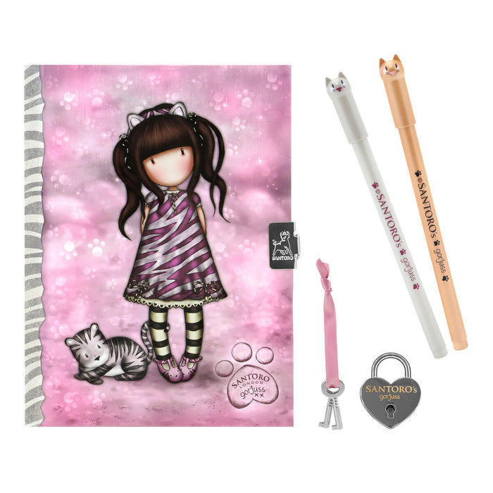 Agendă cu Accesorii Gorjuss Ruby wild Gri 25 x 25 x 2.8 cm