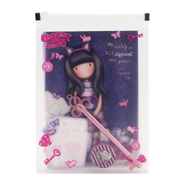 Set de Papetărie Gorjuss Cheshire cat Mov