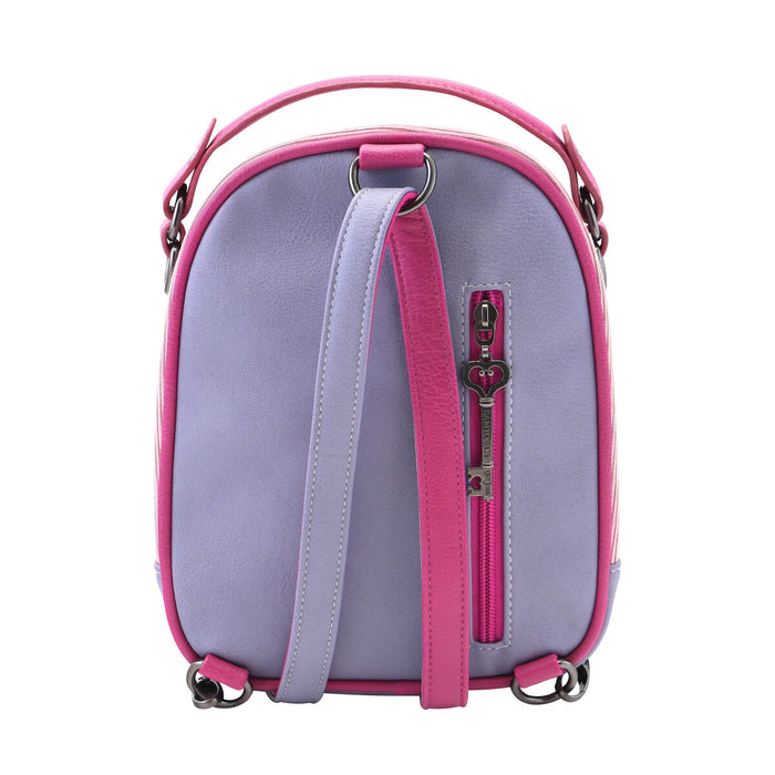 Rucsac Gorjuss Cheshire cat Roz Mini Mov (18,8 x 22 x 10,2 cm)