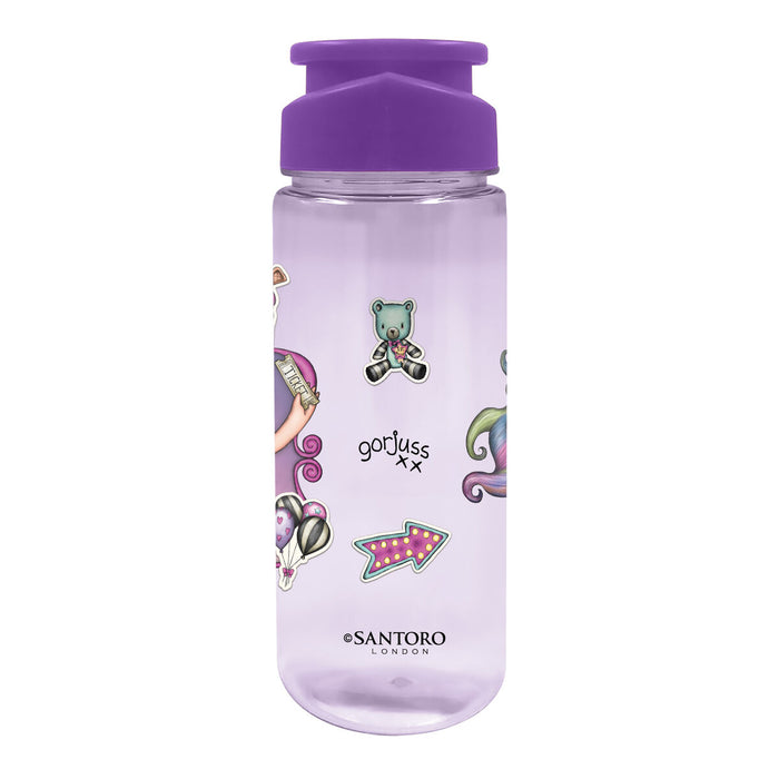 Sticlă de apă Gorjuss Up and away Mov PVC (500 ml)