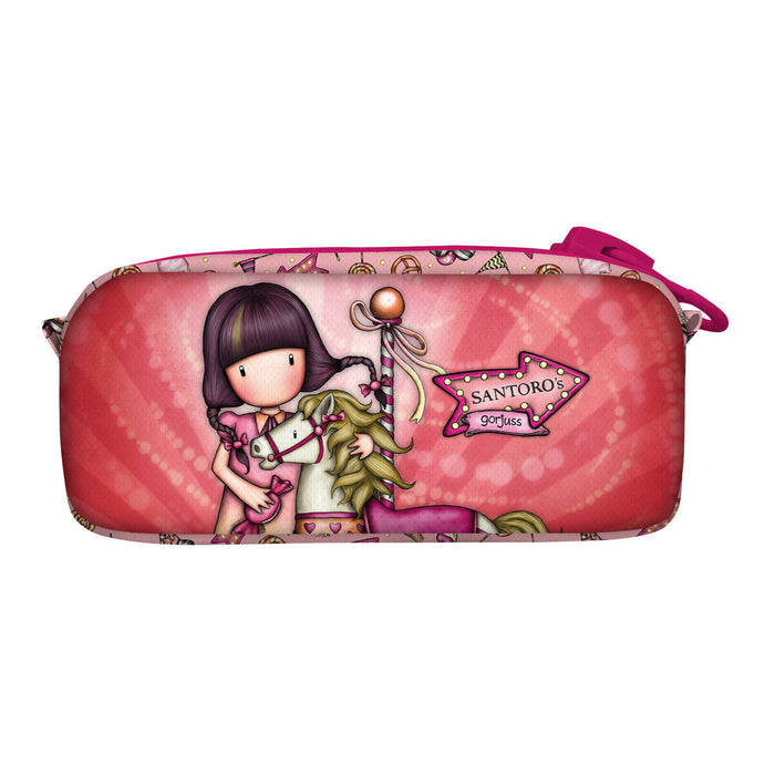 Trusă Școlară Gorjuss Carousel Somon (21.5 x 10.5 x 7 cm)