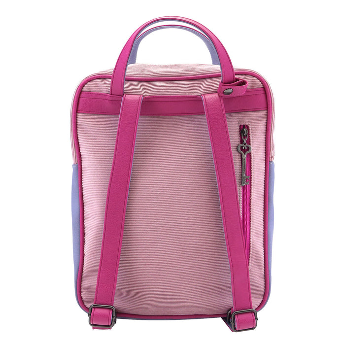 Rucsac Gorjuss Cheshire cat Roz Mov (27 x 10 x 37 cm)