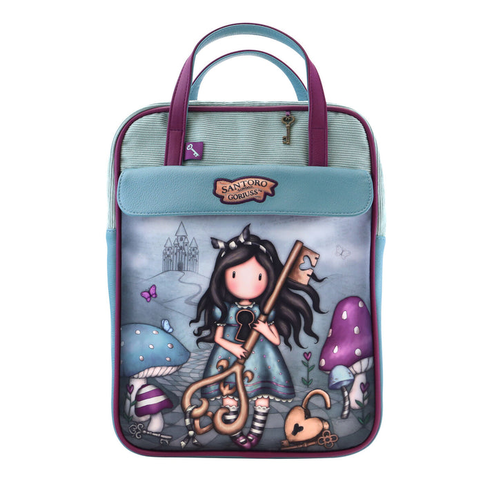 Rucsac Gorjuss Curiosity Gri Verde (27 x 10 x 37 cm)