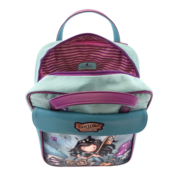 Rucsac Gorjuss Curiosity Gri Verde (27 x 10 x 37 cm)