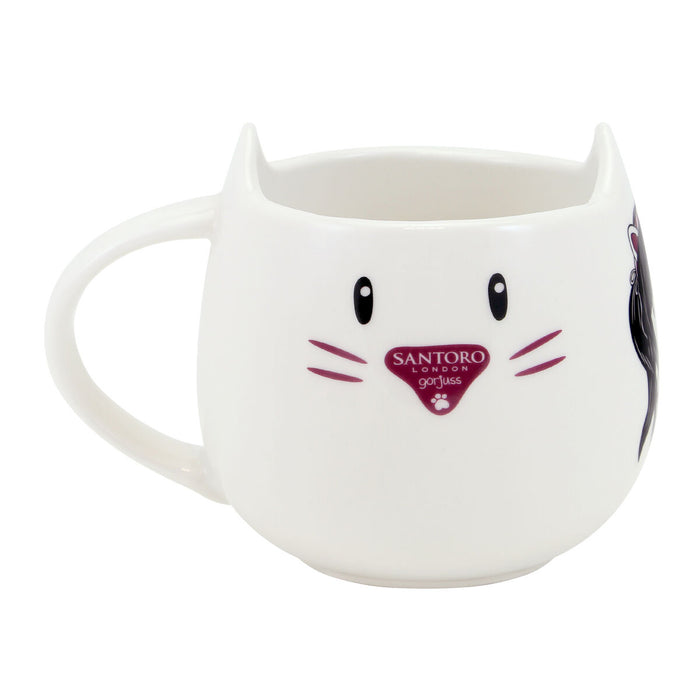 Set Gorjuss Ruby wild Hrnek Suport pentru pahare 2 Piese Ceramică Gri