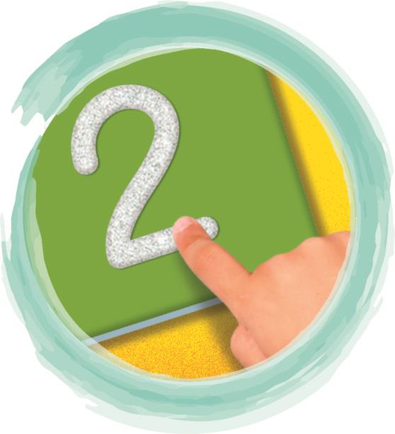 Joc educativ Clementoni Montessori, Numere tactile, 3-6 ani, 10 carduri tactile
