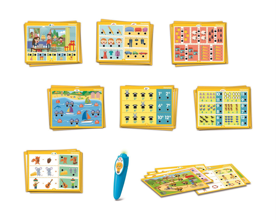 Joc educativ interactiv Clementoni Education, 500 de întrebări cu numere, 5–7 ani, 60 de activități
