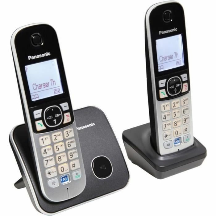 Telefon fără Fir Panasonic KX-TG6812FRB Gri Negru/Argintiu