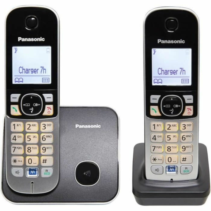 Telefon fără Fir Panasonic KX-TG6812FRB Gri Negru/Argintiu