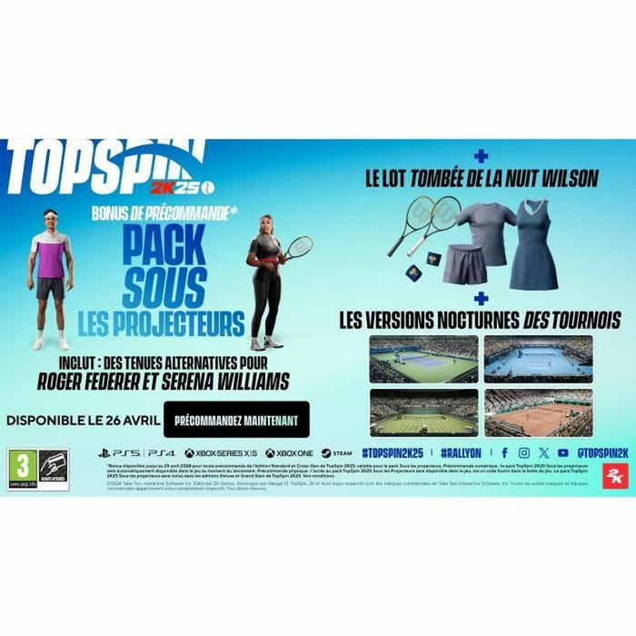 Joc video PlayStation 5 2K GAMES Top Spin 2K25 Deluxe Edition (FR)