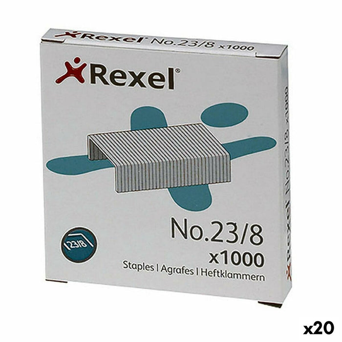 Capse Rexel 23/8 (20 Unități)