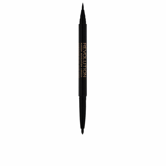 Eyeliner Revolution Make Up Dual Negru 1 ml