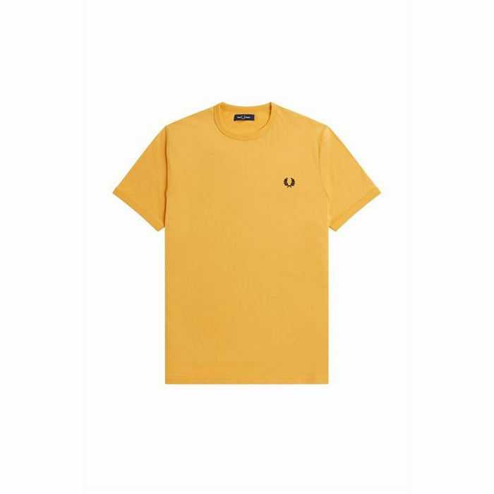 Tricou cu Mânecă Scurtă Bărbați Fred Perry Ringer  Portocaliu