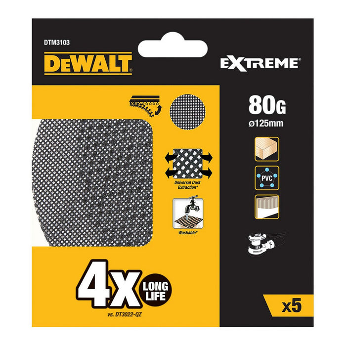Discuri de șlefuire Dewalt dtm3103-qz Ø 125 mm 80 g 5 Unități