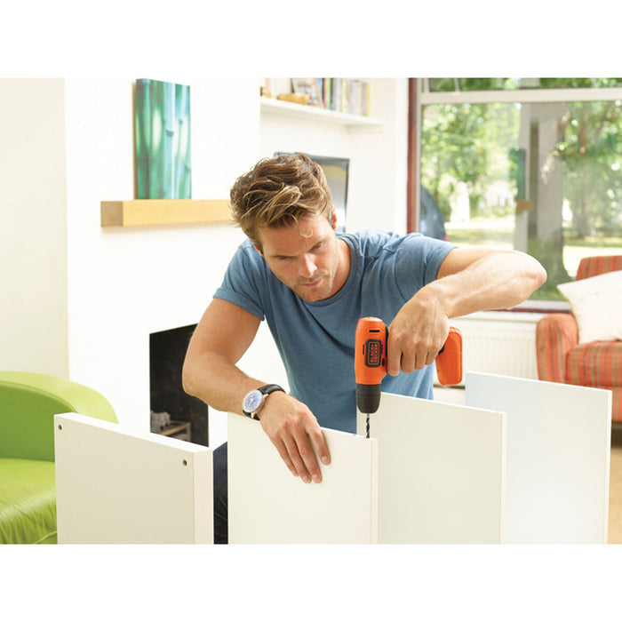 Șurubelniță Black & Decker BDCD8 Compact Burghiu 7,2 V