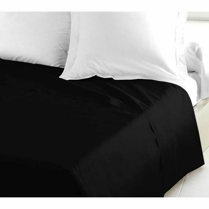 Foaie de sus Lovely Home Negru 240 x 300 cm (Pat dublu)