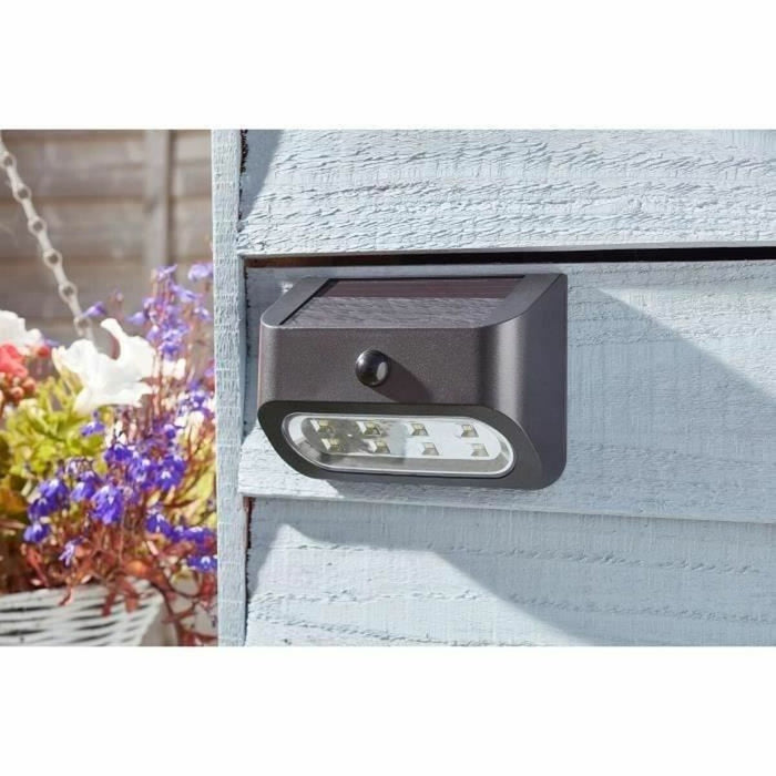 Lampă de perete Smart Garden Sentinel Lumină solară Negru 50 lm (2 Unități)