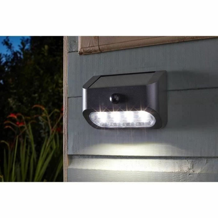 Lampă de perete Smart Garden Sentinel Lumină solară Negru 50 lm (2 Unități)