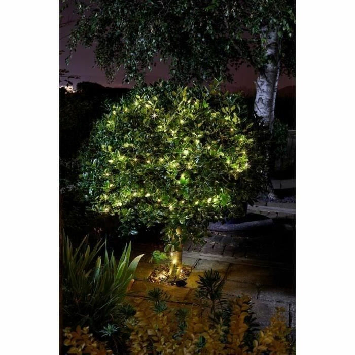 Ghirlandă de lumini LED Super Smart Luciole Solar Alb cald