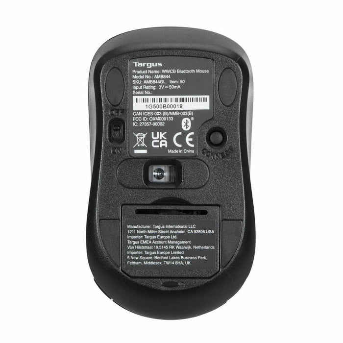 Mouse Fără Fir Targus AMB844GL Bluetooth Negru
