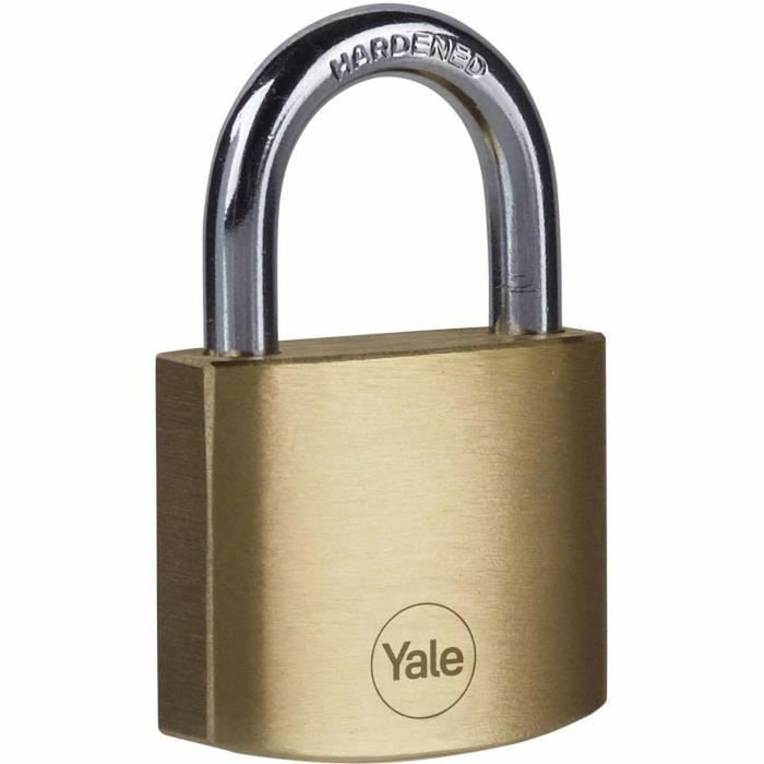 Lacăt cu cheie Yale Dreptunghiular Auriu*
