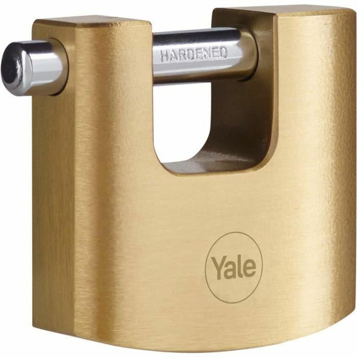 Lacăt cu cheie Yale Dreptunghiular Auriu*