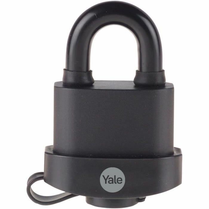 Lacăt cu cheie Yale Dreptunghiular Negru