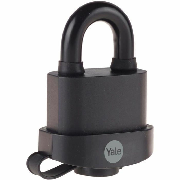 Lacăt cu cheie Yale Dreptunghiular Negru