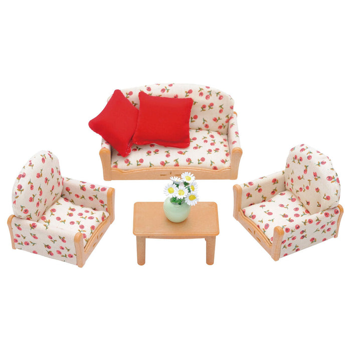 Accesorii pentru căsuțe de păpuși Sylvanian Families Sofa + 2 Armchairs + Table
