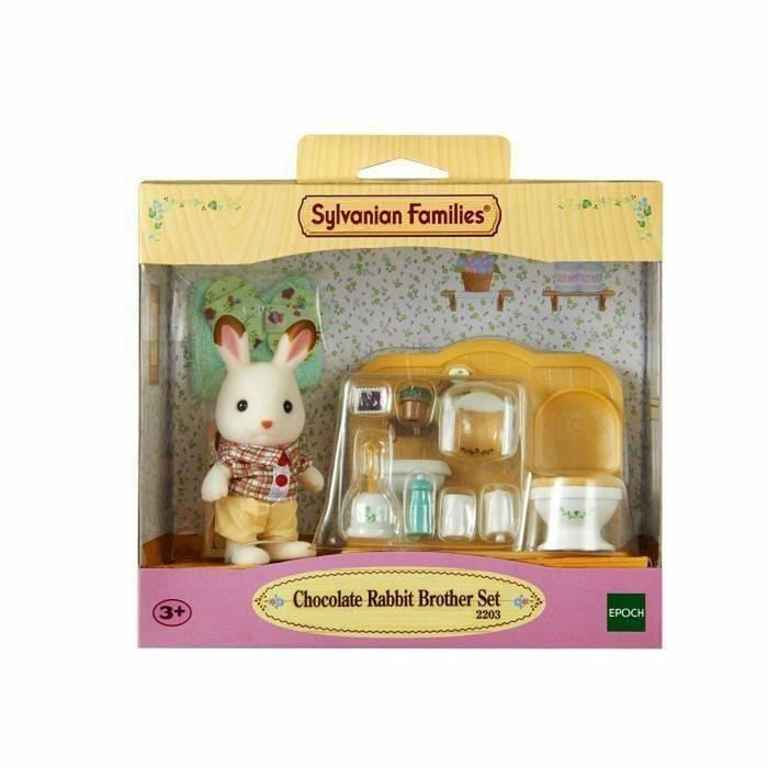 Figurine de Acțiune Sylvanian Families Chocolate Rabbit and Toilet Set