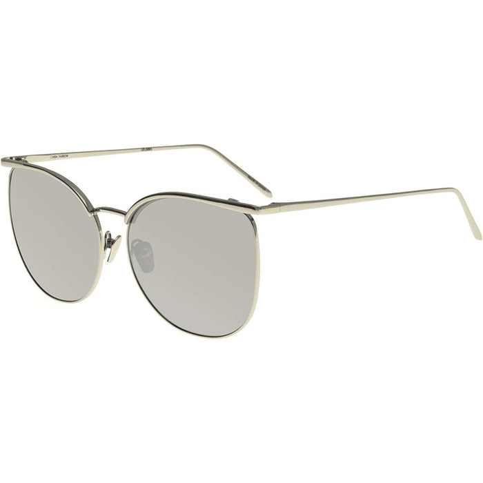 Ochelari de Soare Damă Linda Farrow  509 WHITE GOLD MIRROR