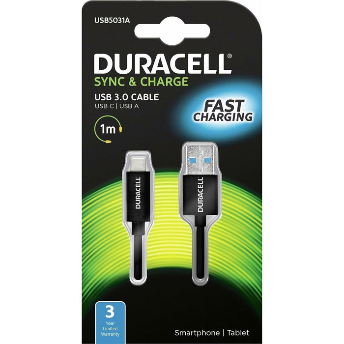 Cablu USB DURACELL USB5031A 1 m Negru