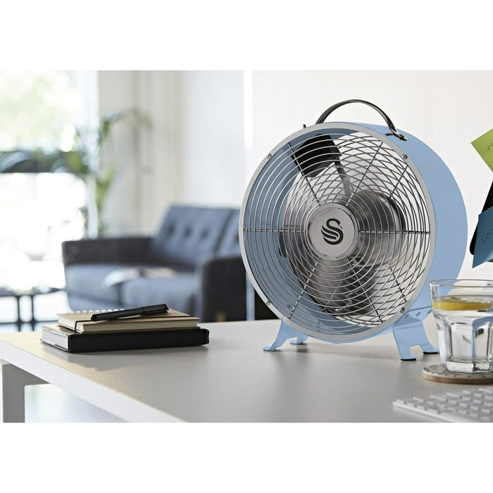 Ventilator de Masă Swan Retro SFA12630BL Albastru 1,8 x 31 x 26 cm