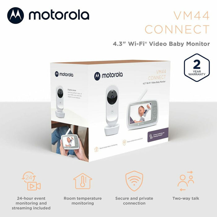 Aparat pentru Supravegherea Bebelușului Motorola VM44 4,3" HD WIFI