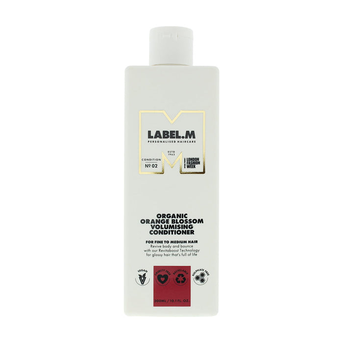 Balsam de păr Label.M Organic Orange Blossom, pentru volum și corp, pentru păr fin spre mediu, 300 ml