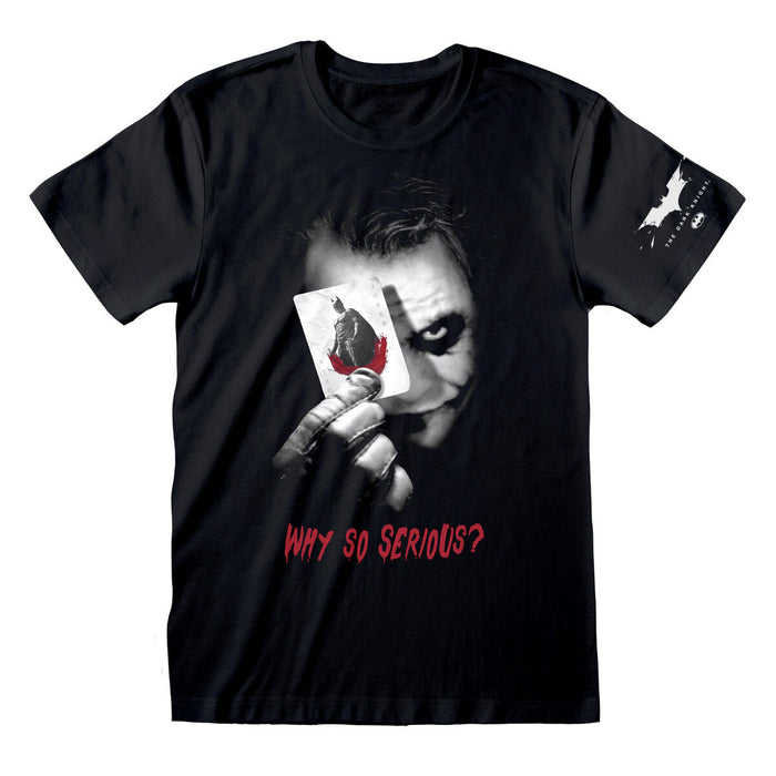 Tricou cu Mânecă Scurtă Unisex Batman Why So Serious Negru