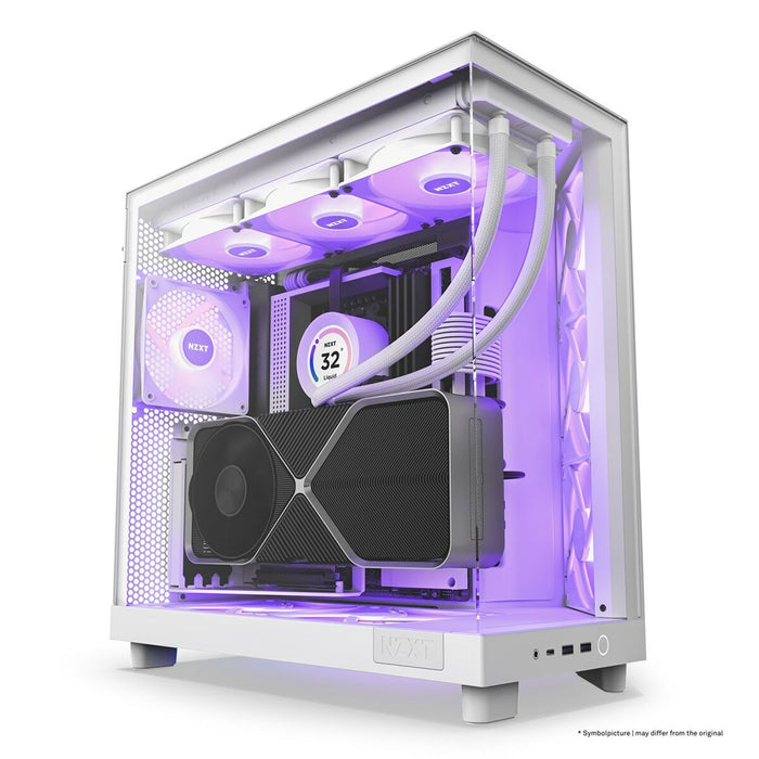 Unitate Semi-tower ATX NZXT CC-H61FW-R1 Albastru Alb Roșu Verde