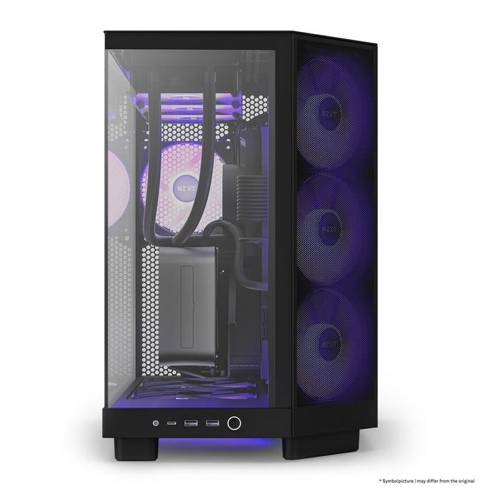 Unitate Semi-tower ATX NZXT CC-H61FB-R1 Albastru Negru Roșu Verde
