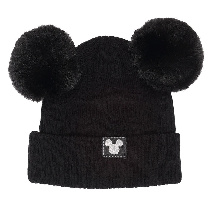 Pălărie Mickey Mouse Double Pom Negru