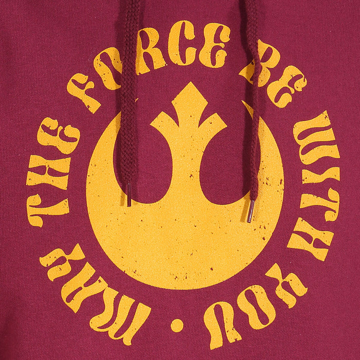 Hanorac cu Glugă Unisex Star Wars May The Force Be With You Bordo