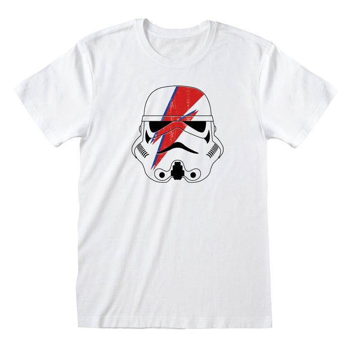 Tricou cu Mânecă Scurtă Unisex Star Wars Ziggy Stormtrooper Alb
