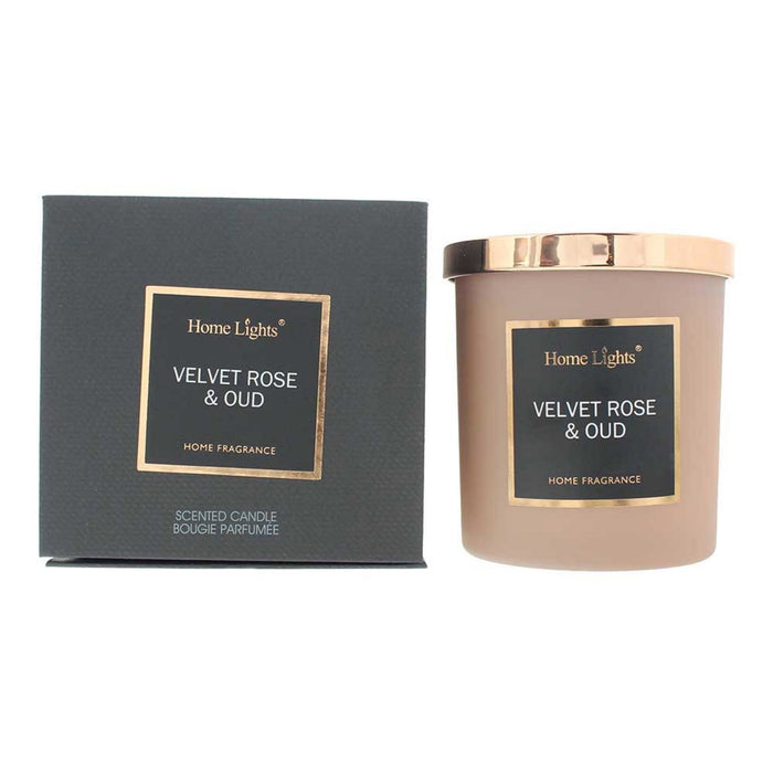 Lumânare parfumată Home Lights Velvet Rose & Oud, 215 g