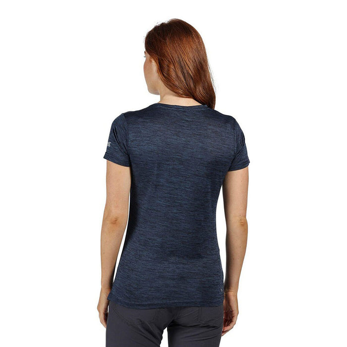 Tricou cu Mânecă Scurtă Femei Regatta Fingal V 40 Gri închis