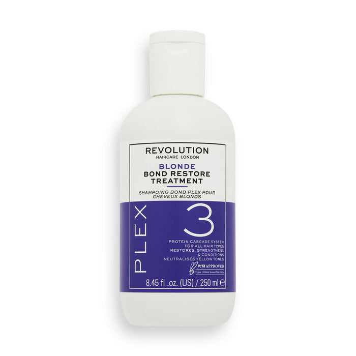 Șampon Revolution Haircare Blonde Plex 3, pentru păr blond, neutralizează tonurile galbene, 250 ml