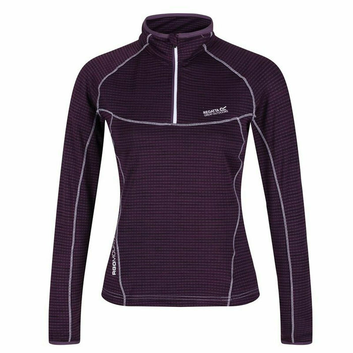 Tricou cu Mânecă Lungă de Damă Regatta Yonder Half-Zip Purpuriu
