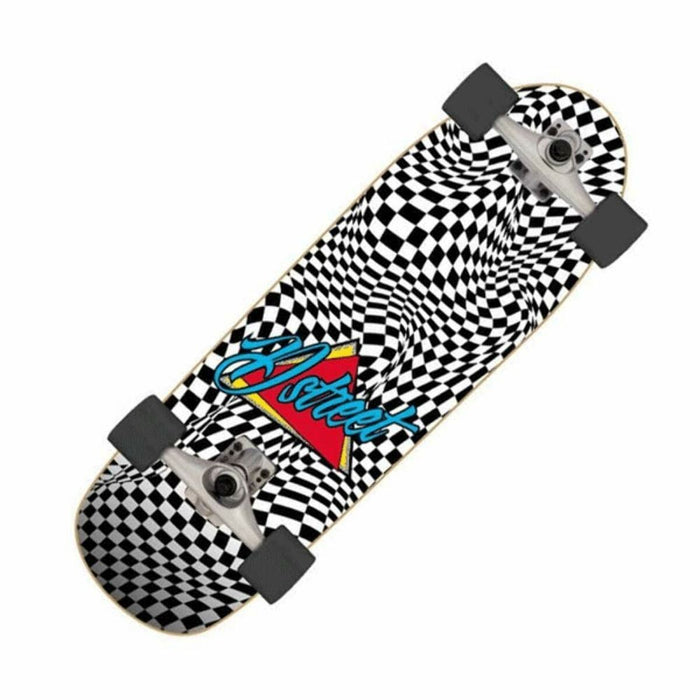 Skate Surfskate Check Warp Dstreet 32" Negru