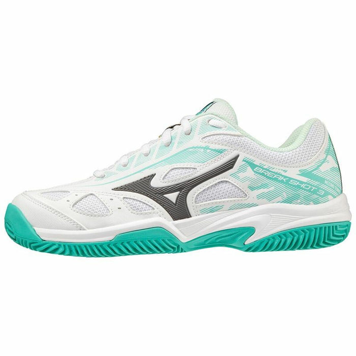Încălțăminte de Tenis pentru Damă Mizuno Break Shot 3 CC Alb