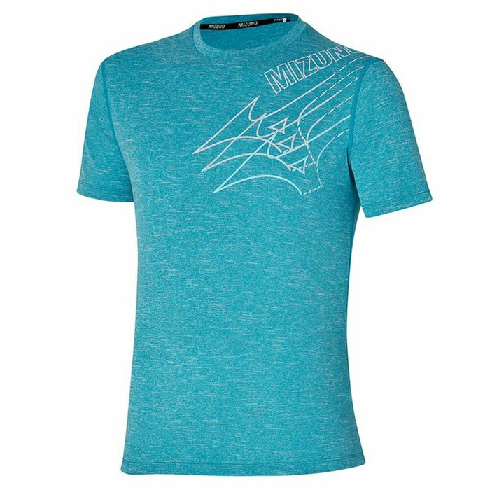 Tricou cu Mânecă Scurtă Bărbați Mizuno Core Tee Turquoise