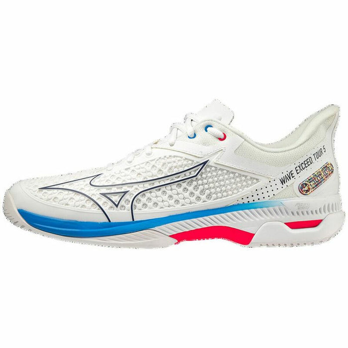 Încălțăminte de Tenis pentru Bărbat Mizuno Wave Exceed Tour 5 CC Alb