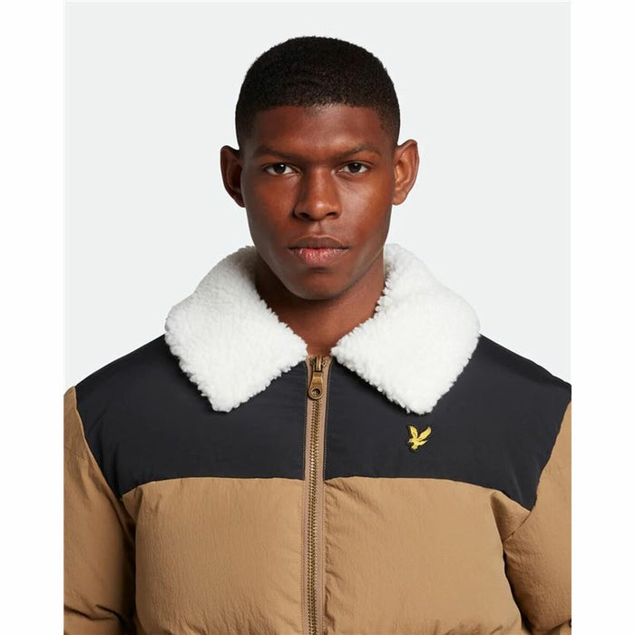 Jachetă Sport de Bărbați Lyle & Scott Borg Collar Maro